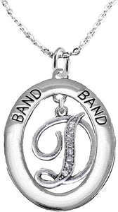 School Band, Music, Orchestra Jewelry, Hypoallergenic Adjustable Necklace, Safe-Nickel, Lead and Cadmium Free (Crystal D)
