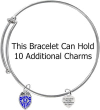 Policeman's, My Daughter, My Joy, My Sunshine, My Heart, Adjustable Bracelet Hypoallergenic, Safe-Nickel Free, No Poisonous Lead Or Cadmium.