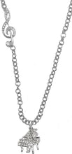Treble Clef Piano Rolo Chain Adjustable Necklace, Hypoallergenic, Safe-Nickel, Lead, and Cadmium Free