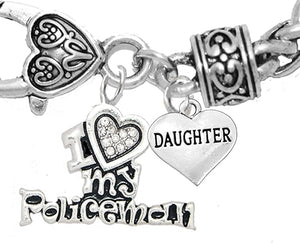 Policeman's, I Love My Policeman, Daughter, Hypoallergenic, Safe-Nickel, Lead, Free