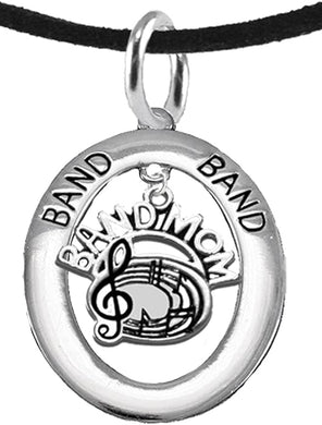 Band Mom, Hypoallergenic Adjustable Necklace, Safe-Nickel, Lead and Cadmium Free