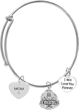 Mom, I Will Love You Forever, Air Force Hypoallergenic, Safe-Nickel Free, No Poisonous Lead Or Cadmium