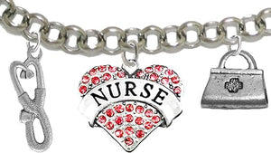 Nurse, RN, Adjustable Charm Bracelet, Hypoallergenic, Safe-Nickel, Lead, Free