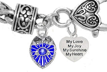 Policeman's, My Love, My Joy, My Sunshine, My Heart, Hypoallergenic, Safe-Nickel Free, No Poisonous Lead Or Cadmium.