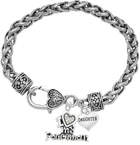 Policeman's, I Love My Policeman, Daughter, Hypoallergenic, Safe-Nickel, Lead, Free
