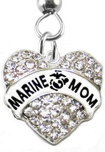 The Perfect Gift Marine Mom Hypoallergenic Fishhook Earring, Safe-Nickel, Lead, Cadmium Free