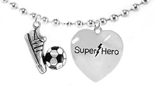Soccer, Super Hero, " Soccer Player Jewelry" Adjustable Necklace Hypoallergenic, Safe-Nickel, Lead Free