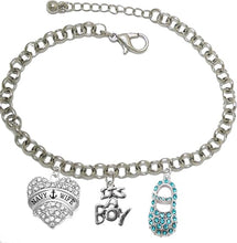 Navy Wife's, It's A Boy, Bracelet, Hypoallergenic, Safe-Nickel, Lead, Cadmium Free