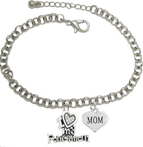 Policeman's, I Love My Policeman, Mom, Hypoallergenic, Safe-Nickel, Lead, Free
