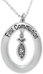 The Perfect Gift First Communion Hypoallergenic Children's Adjustable Necklace, 12 Inches With Extender Of 3 Inches