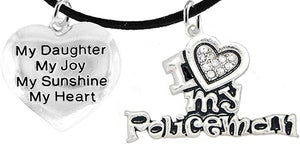 Policeman's, I Love My Policeman, My Daughter, My Joy, Hypoallergenic, Safe-Nickel, Lead, Free