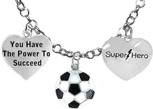 Soccer, You Have The Power To Succeed, Super Hero, " Soccer Player Jewelry" Adjustable Necklace Hypoallergenic, Safe-Nickel, Lead Free