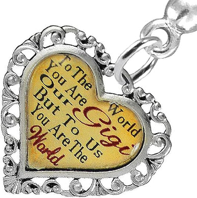 Gigi Heart Charm Post Earring