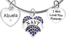 Abuela Navy, I Will Love You Forever, Hypoallergenic, Safe-Nickel Free, No Poisonous Lead Or Cadmium