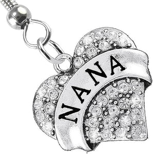 Nana Charm Fishhook Earring Hypoallergenic, Safe-Nickel, Lead & Cadmium Free!