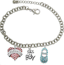 Firefighter's, Wife's, It's A Boy, Bracelet, Hypoallergenic, Safe-Nickel, Lead, Cadmium Free