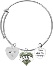 Wife, I Will Love You Forever, Army Hypoallergenic, Safe-Nickel Free, No Poisonous Lead Or Cadmium