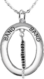 Orchestra-Band Flute Player Hypoallergenic Adjustable Necklace, Safe-Nickel, Lead Free