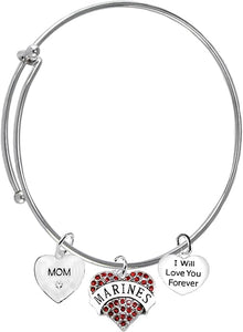 Mom, I Will Love You Forever, Marine Hypoallergenic, Safe-Nickel Free, No Poisonous Lead Or Cadmium