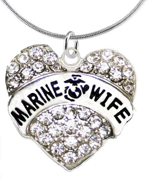 The Marine Wife Hypoallergenic Necklace, Safe-Nickel, Lead, Cadmium Free