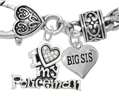 Policeman's, I Love My Policeman, Big Sis, Hypoallergenic, Safe-Nickel, Lead, Free