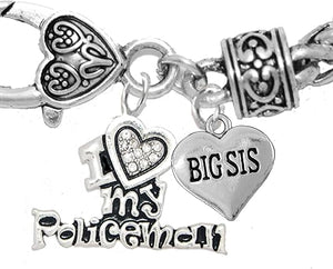Policeman's, I Love My Policeman, Big Sis, Hypoallergenic, Safe-Nickel, Lead, Free