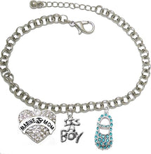 Marine's Mom's, Mom to Be, It's A Boy, Bracelet, Hypoallergenic, Safe-Nickel, Lead, Cadmium Free