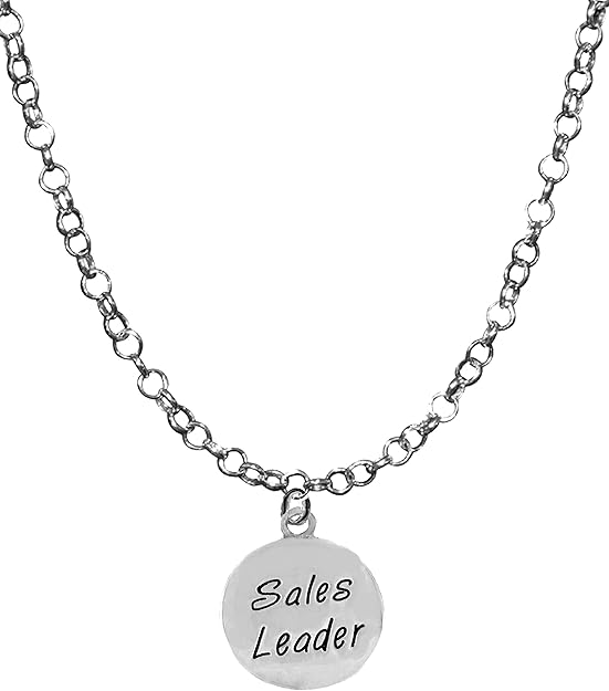 Sales Leader, Award, Adjustable 14-21 Inch Rolo Chain Necklace, Nickel, Lead, And Cadmium Free-Hypoallergenic