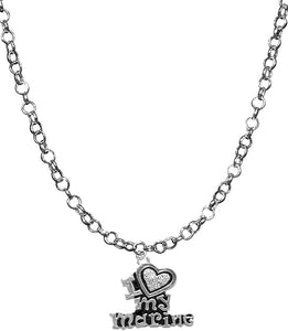 Marine I Love My Marine, Crystal Heart, Adjustable Necklace, Hypoallergenic, Safe-Nickel, Lead, Free