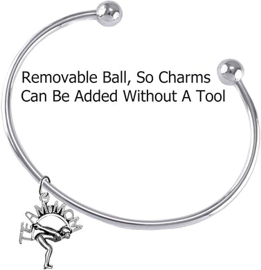 Swim Team Mom, Swimming Charm Adjustable Bracelet, Hypoallergenic, Safe-Nickel Free, No Poisonous Lead Or Cadmium