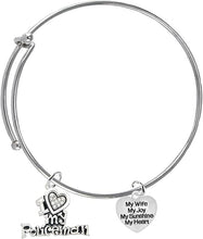 Policeman's, I Love My Policeman, My Wife, My Joy, My Sunshine, Adjustable Miracle Wire Bracelet, Hypoallergenic, Safe-Nickel, Lead, And Poisonous Camium Free