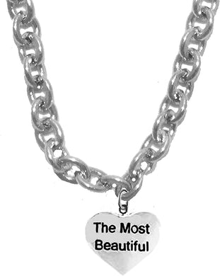 The Most Beautiful, Sterling Silver Solid .925 Sterling, Not Plated Or Coated.Cable Chain Necklace, Charm-Nickel, Lead, Cadmium Free