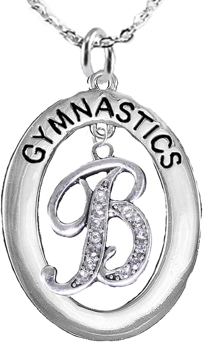 School Band Initial Necklace, Music, Orchestra Jewelry, Hypoallergenic Adjustable Necklace, Safe-Nickel, Lead, Cadmium Free