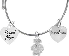 Martial Arts, Kickboxing, And Karate Jewelry, Super Hero, Proud Mom, Adjustable Bracelet Hypoallergenic, Safe-Nickel, Lead Free