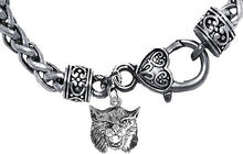 Wildcats, Wildcat With On A Wheat Chain Bracelet. What A Great Gift For Yourself, Or Someone Special. Hypoallergenic=Safe, No Nickel, Lead, Or Cadmium In The Metal. Cardinali®Jewelry©2024