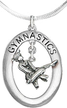 Gymnast On Pommel Horse Necklace, Adjustable, Hypoallergenic, Nickel, Lead & Cadmium Free!