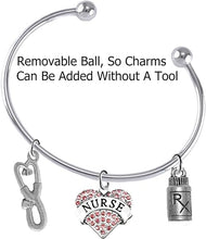 Nurse Add-A-Charm Bracelet, Hypoallergenic, Safe-Nickel, Lead, Free