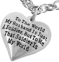Army Wife, My Husband is My World, Hypoallergenic, Safe-Nickel, Lead, Cadmium Free