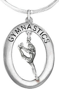 Gymnast Leaping Necklace, Adjustable, Hypoallergenic, Nickel, Lead & Cadmium Free!