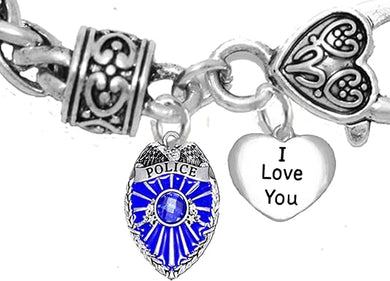 Policeman's, I Love You, Bracelet, Hypoallergenic, Safe-Nickel Free, No Poisonous Lead Or Cadmium.