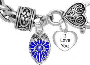 Policeman's, I Love You, Bracelet, Hypoallergenic, Safe-Nickel Free, No Poisonous Lead Or Cadmium.
