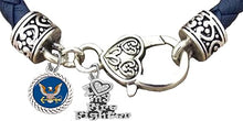 US Navy Firefighter Bracelet, US Navy Bracelet, Navy Firefighter Jewelry, Hypoallergenic-Safe, No Nickel, Lead, Or Poisonous Cadmium In Bracelet