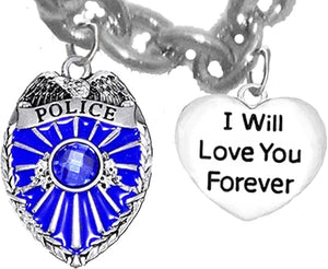 Policeman's, I Will Love You Forever, Hypoallergenic, Safe-Nickel Free, No Poisonous Lead Or Cadmium.
