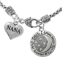 Nana and I Love You to The Moon and Back Necklace Hypoallergenic, Safe-Nickel, Lead & Cadmium Free