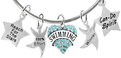Reach for The Stars 5 Charm Adjustable Bracelet, Hypoallergenic, Safe-Nickel Free, No Poisonous Lead Or Cadmium