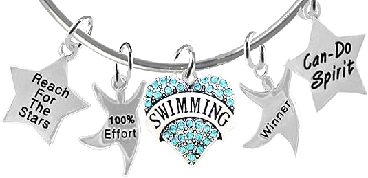 Reach for The Stars 5 Charm Adjustable Bracelet, Hypoallergenic, Safe-Nickel Free, No Poisonous Lead Or Cadmium