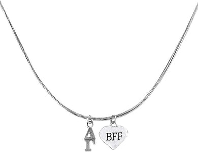 Delta Gamma, Best Friends Forever, What A Great Gift! Authorized Sorority Jewelry Manufacturer,, Adjustable Lavaliere Necklace, Hypoallergenic- Safe, No Nickel, No Lead, And No Poisonous Cadmium