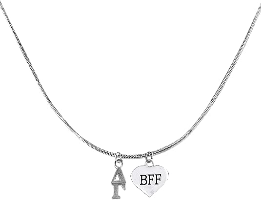 Delta Gamma, Best Friends Forever, What A Great Gift! Authorized Sorority Jewelry Manufacturer,, Adjustable Lavaliere Necklace, Hypoallergenic- Safe, No Nickel, No Lead, And No Poisonous Cadmium