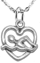 I Love Swimming Necklace Adjustable Hypoallergenic, Safe-Nicke Free, No Poisonous Lead Or Cadmium