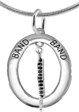 Orchestra-Band Flute Player Hypoallergenic Adjustable Necklace, Safe-Nickel, Lead Free